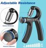 Hand Grip Exerciser Strengthener,Grip Strength Trainer, with Adjustable Resistance 11-132 Lbs (5-60kg), Forearm Strengthener, Hand Exerciser for Muscl