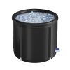 97Gal Large Size Ice BathTub with Cover for Adults Athletes Recovery Cold Water Therapy Outdoor Portable Cold Plunge Tub 660LBS Load Capacity 33.46x29