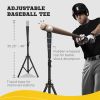 Soozier 17' x 5.5' Baseball Net with Strike Zone, Tee, Caddy, and Carry Bag for Pitching and Hitting, Portable Extra Large Softball and Baseball Train
