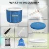 Outsunny Ice Bath Tub, 79 Gallon Outdoor Portable Cold Plunge Tub with Thermo Lid, Cover and Carry Bag for Athletes Recovery and Cold Water Therapy, D