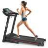 Fitshow App Home Foldable Treadmill with Incline, Folding Treadmill for Home Workout, Electric Walking Running Treadmill Machine 5" LCD Screen 250 LB