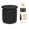 97Gal Large Size Ice BathTub with Cover for Adults Athletes Recovery Cold Water Therapy Outdoor Portable Cold Plunge Tub 660LBS Load Capacity 33.46x29