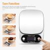 Digital Kitchen Food Diet Scale, Multifunction Weight Balance 22lbs 1g Kitchen Scale Stainless Steel Weighing Scale For Food Diet Postal Balance Measu