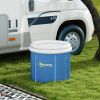 Outsunny Ice Bath Tub, 79 Gallon Outdoor Portable Cold Plunge Tub with Thermo Lid, Cover and Carry Bag for Athletes Recovery and Cold Water Therapy, D