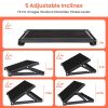Steel Calf Stretcher Slant Board With 5 Adjustable Inclines 0° to 50° Non-Slip Textured Surface 500LBS Max Load Capacity For Foot Knee Ankle Tendon St