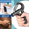 Hand Grip Exerciser Strengthener,Grip Strength Trainer, with Adjustable Resistance 11-132 Lbs (5-60kg), Forearm Strengthener, Hand Exerciser for Muscl