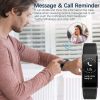 bracelet-black; fitness tracker; with blood pressure heart rate sleep health monitor; for men and women; upgraded waterproof activity tracker watch; p