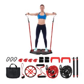 Home Gym Portable 34 Inch Push Up Board (Type: Weights Accessories, Color: Black & Red)