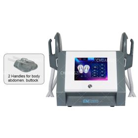 EMS Body Slimming Machine Neo Building Muscle Stimulator Hip Buttock Lifting Emszero Sculpt Fat Removal Equipment (Color: 2 Handle)